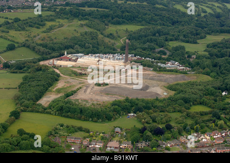 Aerial view of Baggeridge Country Park and Baggeridge Brick Company ...