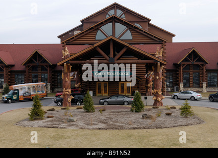 Indoor water park, Great Wolf Lodge, Poconos, Pennsylvania Stock Photo