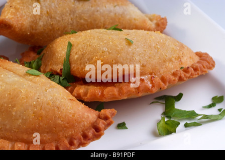 Traditional Latin-American-style Stuffed Pastry Baked Empanadas Served ...