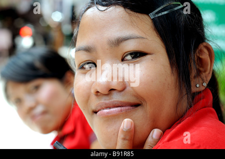 massage girl poppies 1 kuta bali indonesia Stock Photo