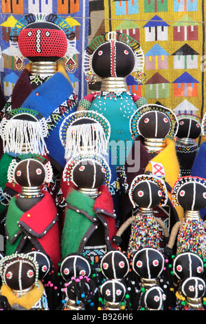 Full frame shot of African Beaded dolls Grahamstown Eastern Cape Province South Africa Stock Photo