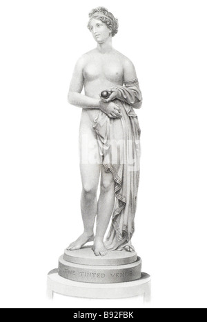 Venus goddess of love Sculpture marble artwork shaping light stone rock or sculptures finding carving fired sculptopublic art ga Stock Photo