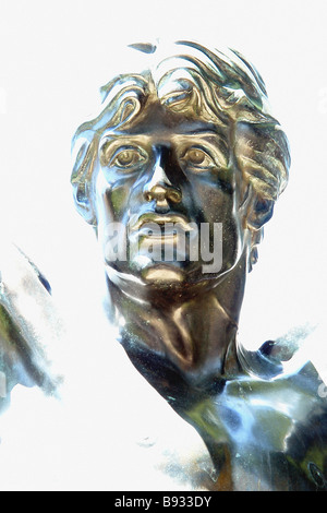Statue of Sylvester Stallone as Rocky Balboa near the Philadelphia Museum of Art in Philadelphia the City of Brotherly Love Stock Photo