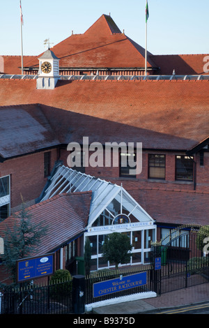 Chester racecourse entrance, Roodee Race Course, Chester, Cheshire ...