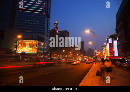 China Liaoning Province Dalian night view Stock Photo