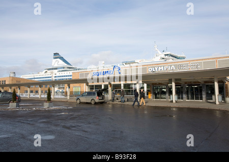 Silja line passenger terminal Helsinki Finland Stock Photo
