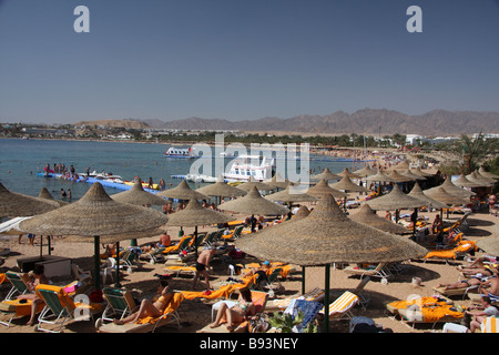 Beach At Naama Bay, Sharm El Sheikh, Egypt Stock Photo