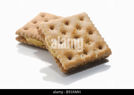 cheese and crackers Stock Photo