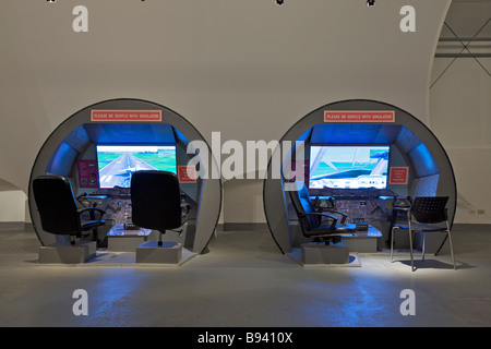 Concorde flight simulator at 'Barbados Concorde Experience', 'Grantley Adams International Airport' Stock Photo