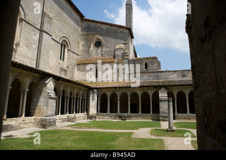 Cloisters in the church at Saint Emilion, Aquitaine, France Stock Photo