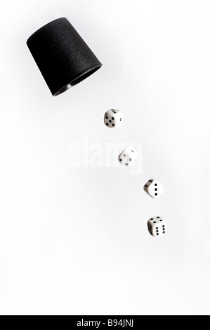 rolling dice Stock Photo
