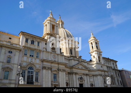 The church of St Agnes in Agone in the Piazza Navona in Rome Italy Stock Photo