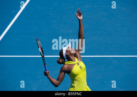 Venus Williams of the United States during the Australian Open Grand Slam 2009 in Melbourne Stock Photo