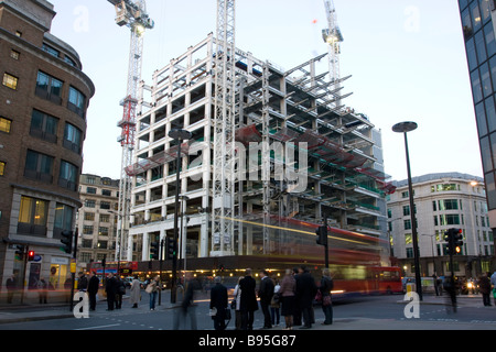 Heron Tower (110 Bishopsgate) Construction - City Of London Stock Photo