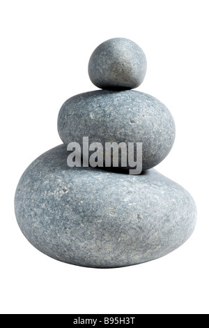 Large pebbles (limestone) Stock Photo
