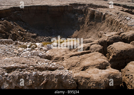 Sinkholes near the Dead Sea in Israel