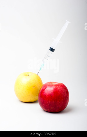 Concept image of genetically modified agricultural crops Stock Photo