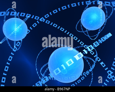 binary abstract Stock Photo