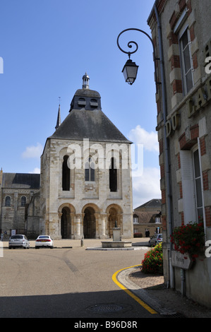 The Romanesque basilica of Fleury Abbey at St Benoit sur Loire France Stock Photo