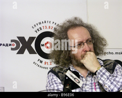 Alexei Venediktov the editor in chief of the Ekho Moskvy radio Stock