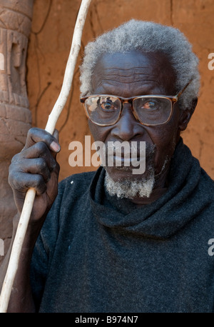 West Africa Senegal Lower Casamance Mlomp Portrait of Basille Diedhiou Stock Photo