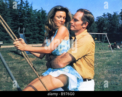 SKYJACKED 1972 MGM film with Charlton Heston and Yvette Mimieux Stock Photo