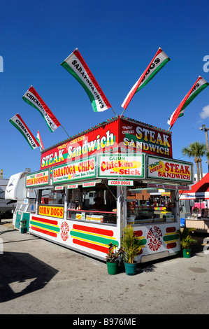 Food Booth at Florida State Fairgrounds Tampa fair Stock Photo