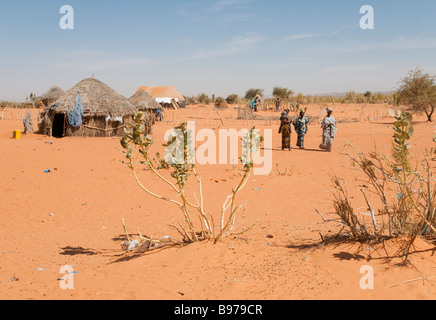 West Africa Mauritania Route de l espoir Road from Nouakchott to Nema 1200 kms Stock Photo