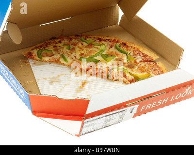 Branded Dominos Takeaway Home Delivery Pizza Carton Or Box Isolated ...