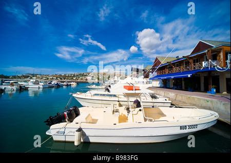 Boats in Marina, Yacht harbour, Saint Gilles La Réunion France | Yachten im Hafen von Saint Gilles, La Réunion Stock Photo