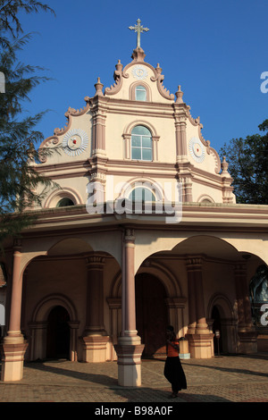 India Kerala Alappuzha Alleppey christian church Stock Photo