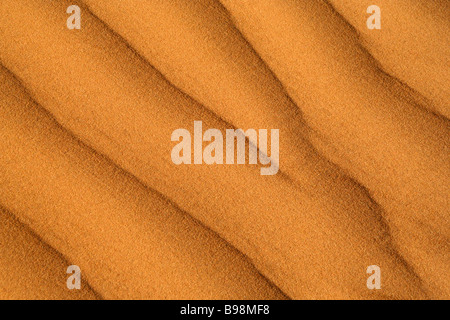 Detail of pattern in red sand of Perry Sand Dunes near Mildura, New South Wales, Australia Stock Photo