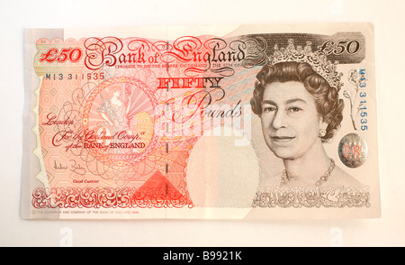 Fifty pound note Stock Photo