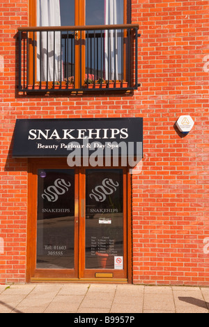 Snakehips beauty parlour & day spa at the riverside complex in Norwich,Norfolk,Uk Stock Photo