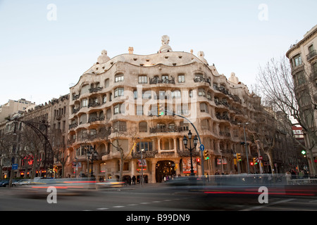 La Pedrera, Casa Mila, Antoni Gaudi, Barcelona Stock Photo