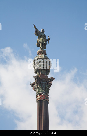 Monument a Colom, Barcelona, Spain Stock Photo