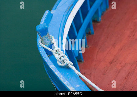 Boat moorings, close-up Stock Photo