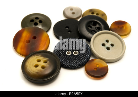 Buttons on a white background Stock Photo
