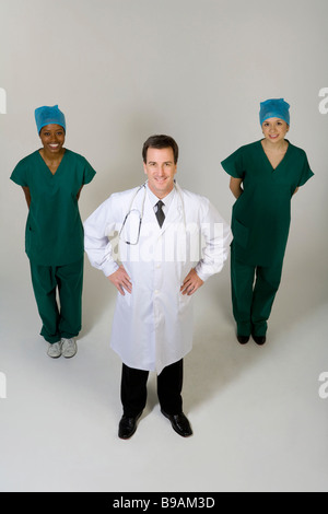 Portrait of doctor and nurses Stock Photo