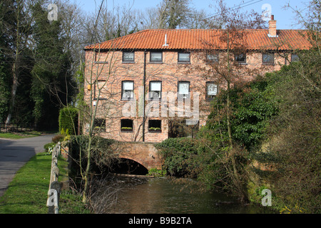 A converted water mill in an English village. Gonalston, Nottinghamshire, England, U.K. Stock Photo