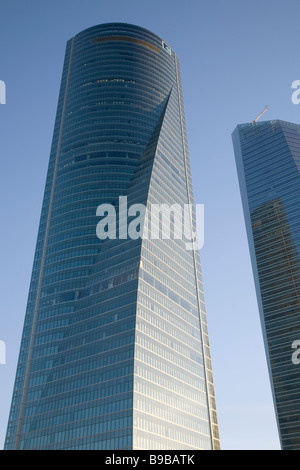 Torre Espacio Tower by Pei Cobb Freed, Madrid, Spain Stock Photo