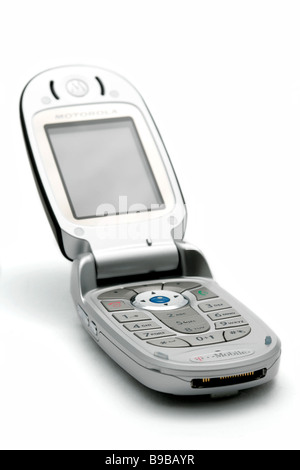 Mobile cell phone cellular handy modern new technology small portable telephone telecom telecommunications convenient slim thin Stock Photo