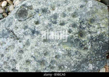 Place of sacrifice, stone with offering hole from the stone age, Sweden ...