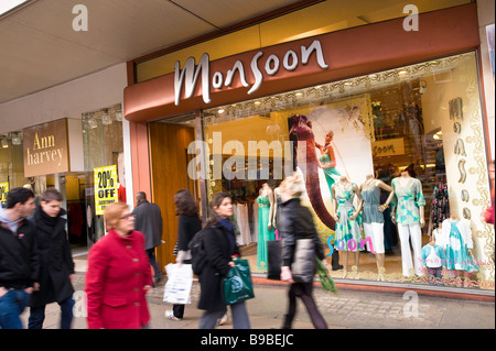 People shopping on Oxford Street London United Kingdom Stock Photo