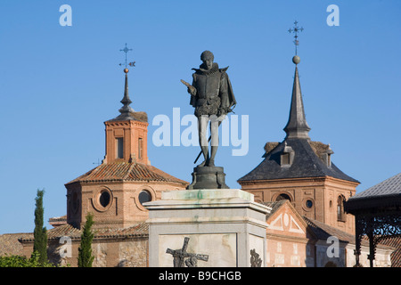 Cervantes square Alcalà De Henares Miguel de Cervantes born town Madrid Spain Stock Photo