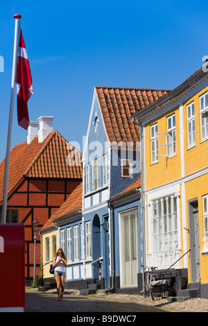 Historic centre Old City Ærøskøbing Ærø island Funen Denmark Stock Photo