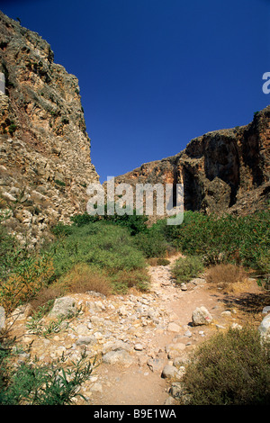 Greece, Crete, Lasithi, Kato Zakros, Dead's gorge Stock Photo