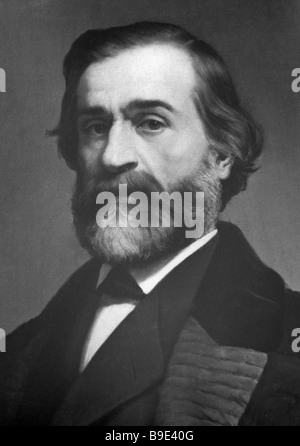 Verdi. Portrait of the Italian composer, Giuseppe Verdi (1813-1900), by ...