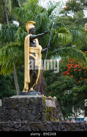 Hawaii, Big Island, Hilo, Wailoa River State Park, King Kamehameha the ...