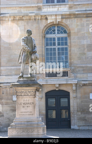 Statue in Paris France of Urbain Jean Joseph Le Verrier 1811-77 Stock Photo